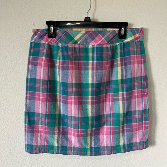 Talbots light plaid skirt, Size 10 - Picture 5 of 7